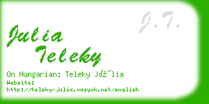 julia teleky business card